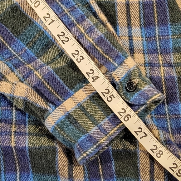 OshKosh B'Gosh Vintage Heavy Thick Fall Winter Button Down Flannel Shirt XLT - Picture 12 of 13